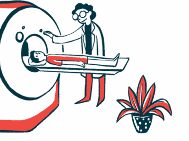 A technician readies a patient to have an MRI scan.