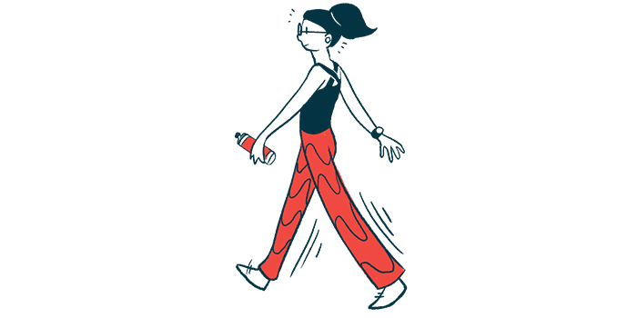 New York City Marathon/cushingsdiseasenews.com/woman walking illustration