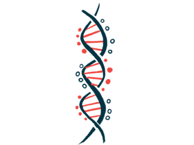 An illustration of DNA strand highlights its double-helix structure.