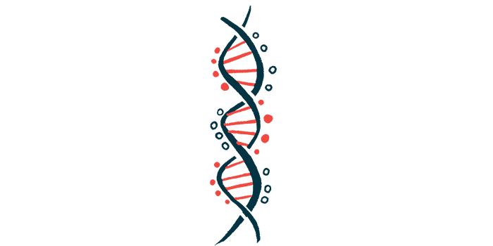 An illustration of DNA strand highlights its double-helix structure.