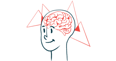 An illustration highlighting a person's brain.