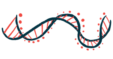 DNA ribbon illustration.