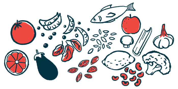 Illustration of various foods.
