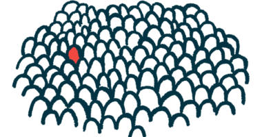 A person among a crowd is highlighted in red.