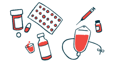 A variety of different types of medication, including an injection syringe, an intravenous medicine bag, and pills and capsules, are pictured together.